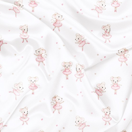 Minky Motif Pirouette cacahuète - IMPRIMÉ AU QUÉBEC À NOTRE ATELIER