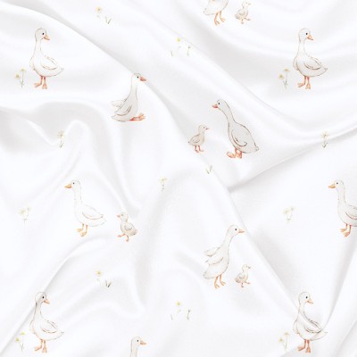 Minky Motif Plume de coton - IMPRIMÉ AU QUÉBEC...