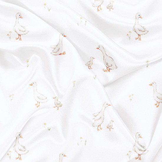 Minky Motif Plume de coton - IMPRIMÉ AU QUÉBEC À NOTRE ATELIER