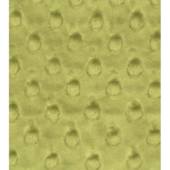 Minky dot olive