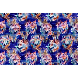 Minky Motif Plumes de loup - IMPRIMÉ AU QUÉBEC...