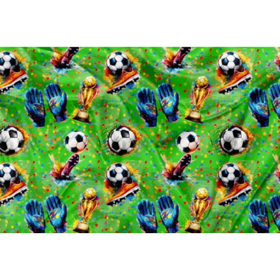 Minky Motif Soccer - IMPRIMÉ AU QUÉBEC À NOTRE ATELIER