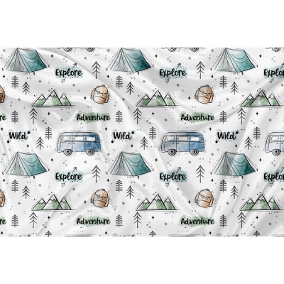 Minky Motif Sucreries éclatées - IMPRIMÉ AU...