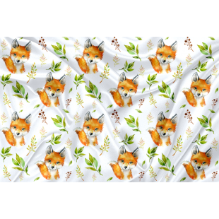 Minky Motif Renard - IMPRIMÉ AU QUÉBEC À NOTRE...