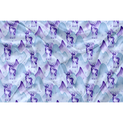 Minky Motif Chevreuil - IMPRIMÉ AU QUÉBEC À...