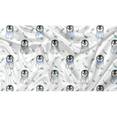 Minky Motif Pingouin - IMPRIMÉ AU QUÉBEC À...