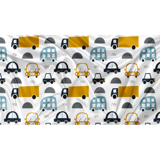 Minky Motif Auto - IMPRIMÉ AU QUÉBEC À NOTRE ATELIER