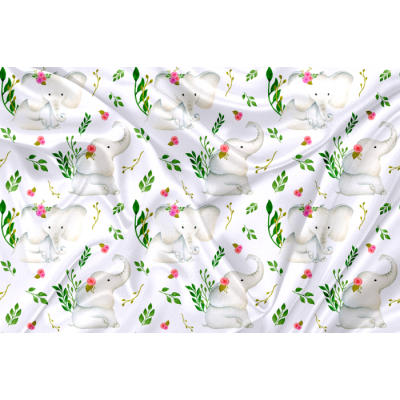 Minky Motif Forêt Doux- IMPRIMÉ AU QUÉBEC À...