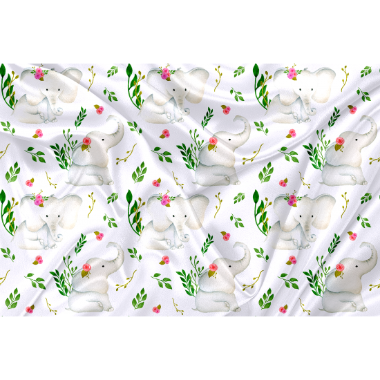 Minky Motif Forêt Doux- IMPRIMÉ AU QUÉBEC À NOTRE ATELIER