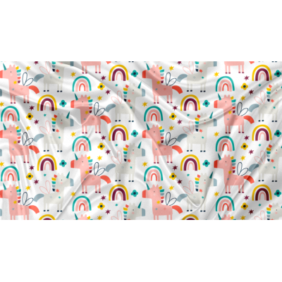Minky Motif Licorne