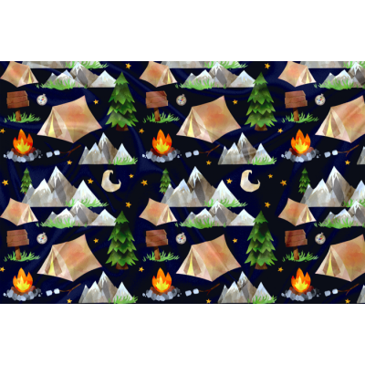 Minky Motif Renard Doux - IMPRIMÉ AU QUÉBEC À...