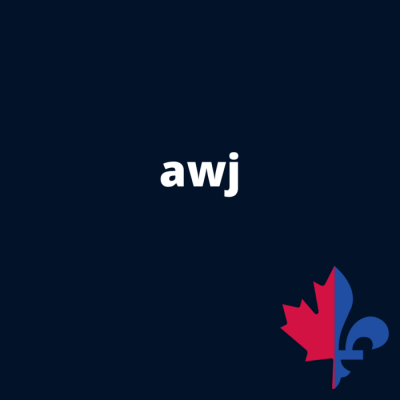 AWJ uni navy - Fait au Québec AWJ uni navy - Fait au Québec