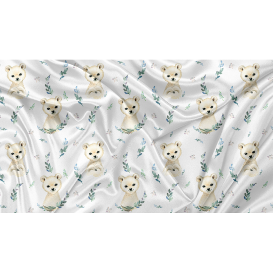 Minky Motif Ours Polaire - IMPRIMÉ AU QUÉBEC À NOTRE ATELIER