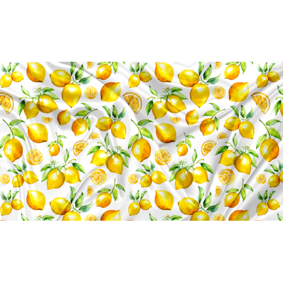 Minky Motif Citron - IMPRIMÉ AU QUÉBEC À NOTRE ATELIER