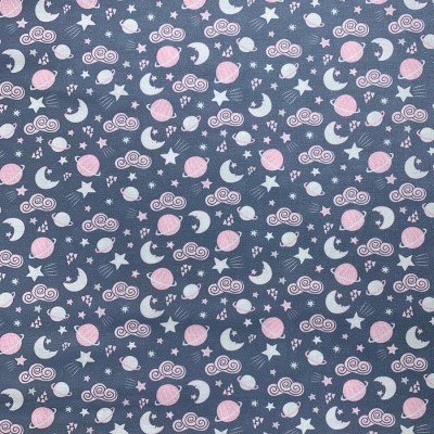Coton à motif - Planète