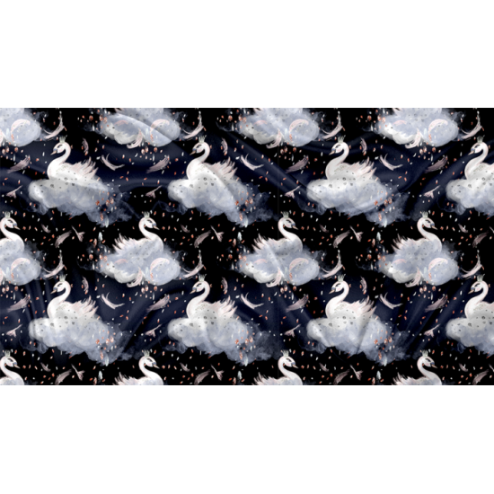 Minky Motif Cygne 