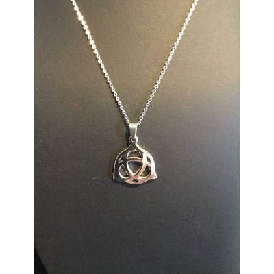 CHAÎNE EN ACIER INOXYDABLE AVEC PENDENTIF NOEUD...