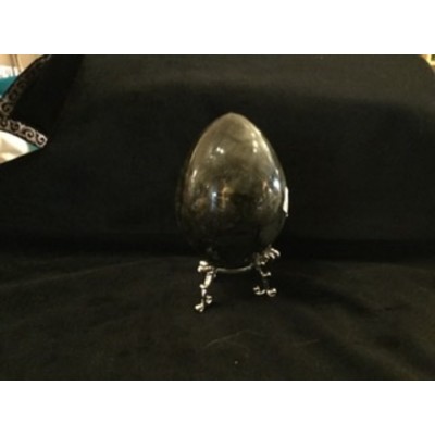 OEUF LABRADORITE AVEC TRÉPIED