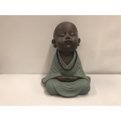 BÉBÉ BOUDDHA EN MEDITATION 9 3/4 pouces de haut 