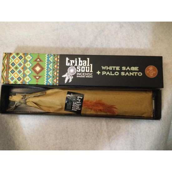 SAUGE BLANCHE  + PALO SANTO ENCENS TRIBAL SOUL EN...