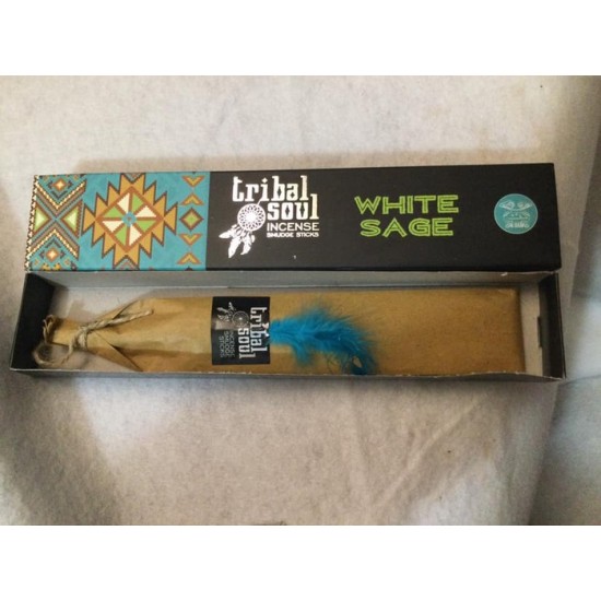 SAUGE BLANCHE TRIBAL SOUL ENCENS EN BÂTONS 15 GR.