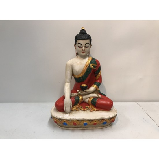 BOUDDHA PEINT À LA MAIN DU NÉPAL 9 pouces pour...