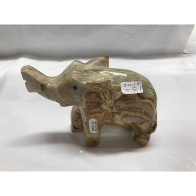 ÉLÉPHANT EN ONYX 3 x41/4 pour pour livraison...