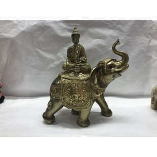 BOUDDHA SUR ÉLÉPHANT 8 x8 pouces pour prix de...