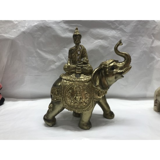BOUDDHA SUR ÉLÉPHANT 8 x8 pouces pour prix de livraison envoyez moi un message