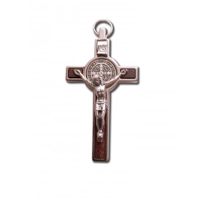 Médaille-Crucifix de St-Benoît argenté