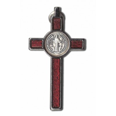 Médaille-Crucifix de St-Benoît argenté