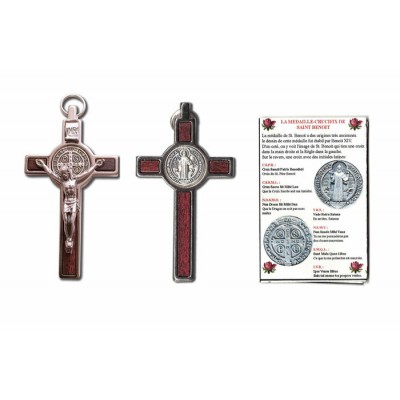 Médaille-Crucifix de St-Benoît argenté