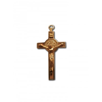 Médaille-Crucifix de St-Benoît doré