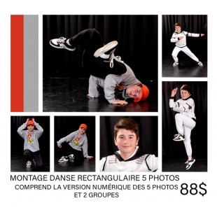Forfait montage danse rectagulaire