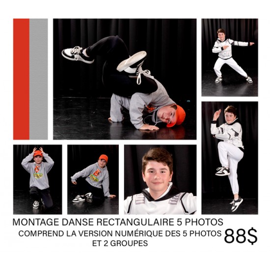 Forfait montage danse rectagulaire
