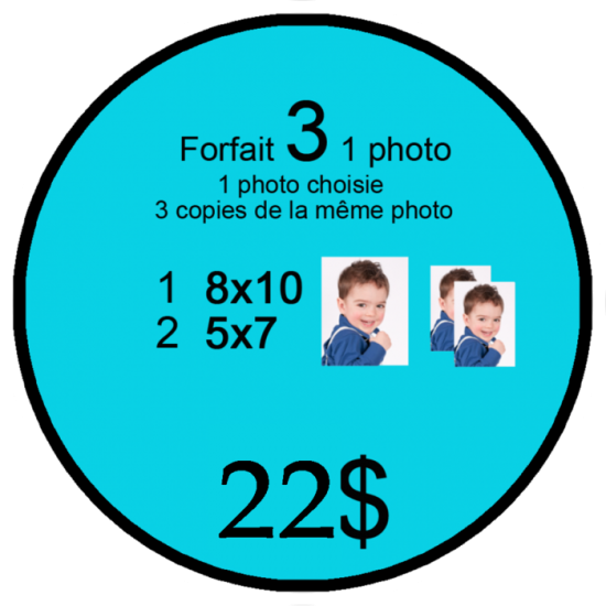 Forfait 3  / feuilles AC