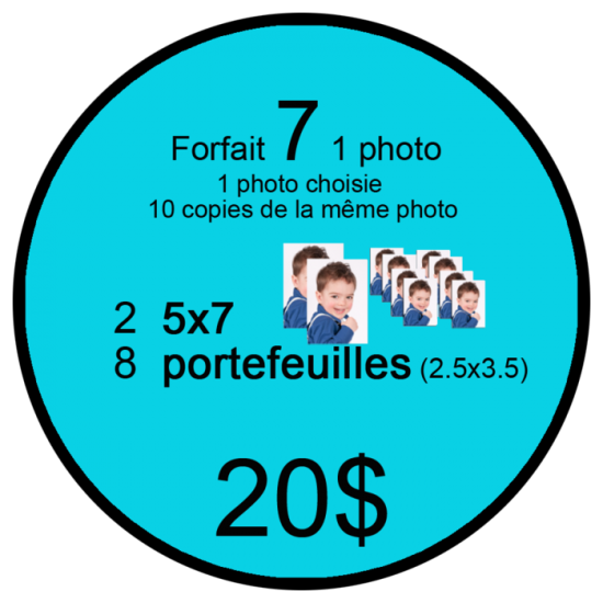 Forfait 7  / feuilles CF