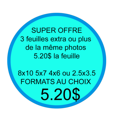 Forfait 1 feuille  extra 2024