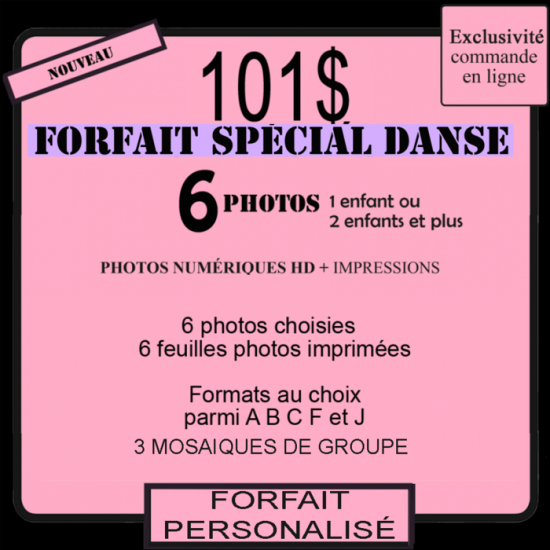 Forfait danse Spécial 6