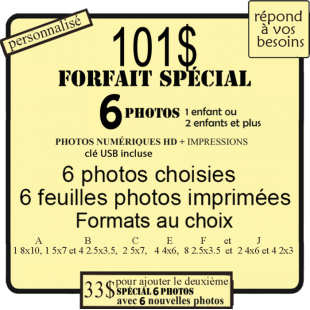 Forfait Spécial 6