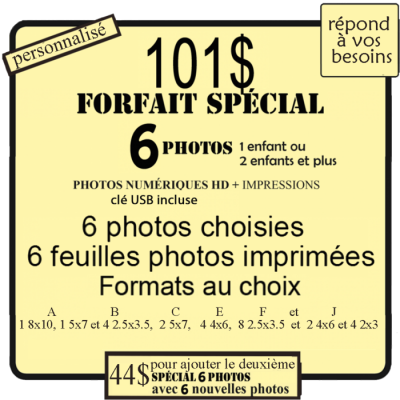 Forfait Spécial 6