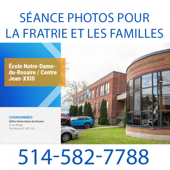 séance photos pour fratrie et familles de l'École Notre-Dame-du-Rosaire et Jean XXIII