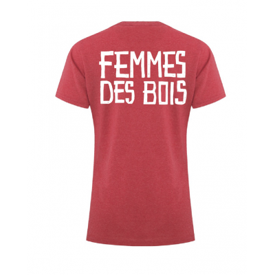 T-shirt Haches/Femmes-des-Bois (rouge)
