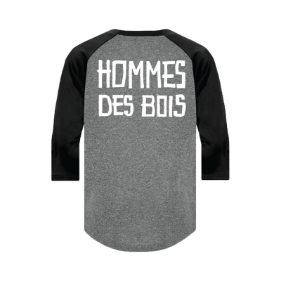 Chandail Baseball Haches/Hommes-des-Bois (Gris/bleu marin)