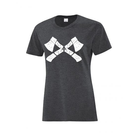 T-shirt Haches/Femmes-des-Bois (gris)