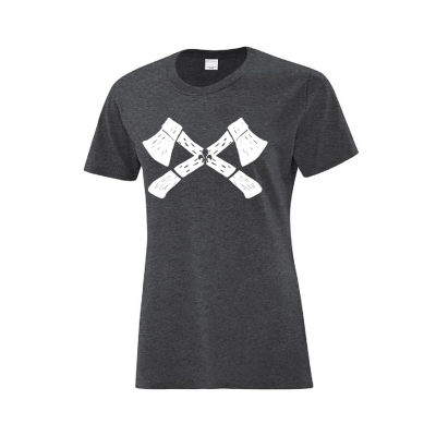 T-shirt Haches/Femmes-des-Bois (gris)