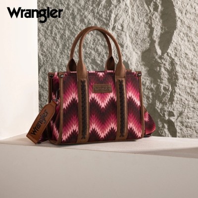 Sac à main Wrangler aztèque zig zag rose