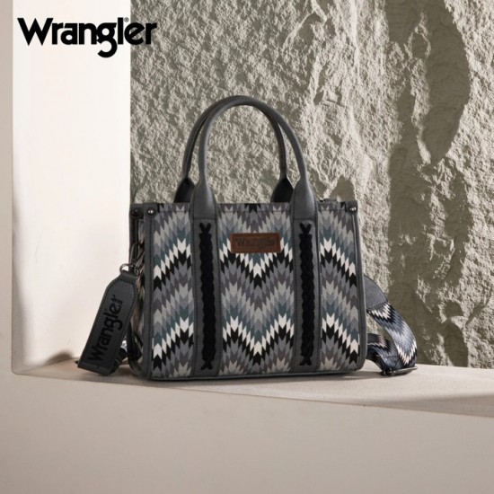 Sac à main Wrangler aztèque zig zag gris 