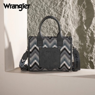 Sac à main Wrangler aztèque zig zag gris 