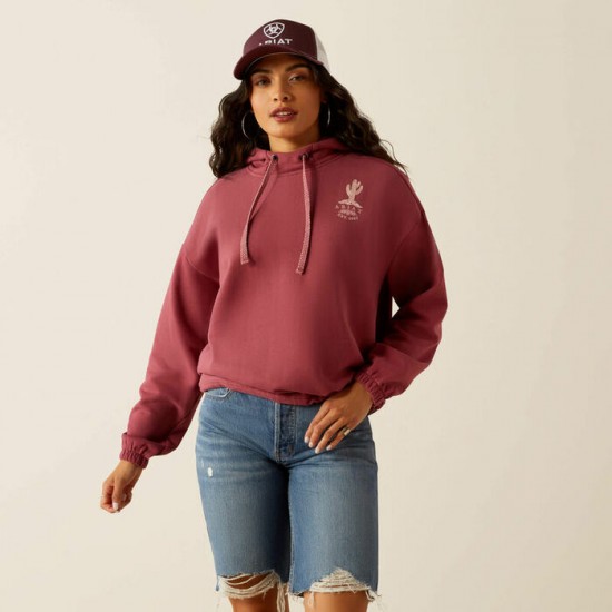 Hoodie Ariat Essential rose cactus femme 